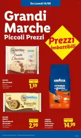 Volantino Lidl settimana 37 Pagina 51: MULINO BIANCO Biscotti Baiocchi alla nocciola €2,99, Mulino Bianco Piadelle €1,59
