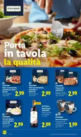 Volantino Lidl settimana 37 Pagina 54: SETTESOLI Nero d'Avola Sicilia DOC €2,89, ITALIANO Pizza in stile napoletano €2,99