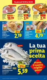 Volantino Lidl settimana 37 Pagina 7: Maxi cotoletta di tacchino €2,79, Carpaccio di bovino adulto Scottona €19,99