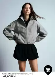 Bershka gazetka tydzień 36 Strona 6: Kurtka z flauszu z marszczeniem u dołu €149,00
