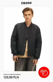 Cropp gazetka tydzień 36 Strona 4: Czarna kurtka bomberka Cropp €129,99