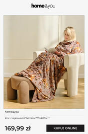 Home&You gazetka Strona 12: Koc z rękawami Wirden 170x200 cm Home & You €169,99