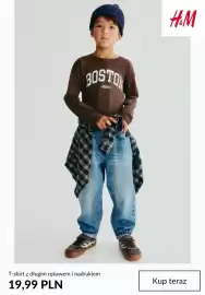 H&M gazetka tydzień 36 Strona 2: T-shirt z długim rękawem i nadrukiem H & M €19,99