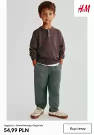 H&M gazetka tydzień 36 Strona 5: Joggersy z bawełnianego diagonalu H & M €54,99