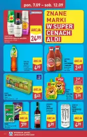 ALDI gazetka tydzień 37 Strona 4: Gumy do żucia XXL Airwaves €7,99, Syrop owocowy o smaku truskawki Herbapol €6,99