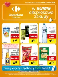 Carrefour Express gazetka tydzień 37 Strona 1: Napój energetyzujący MONSTER €3,99, Crunchips Paprika €6,99