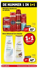 Kruidvat folder Pagina 9: Dove Advanced Care douche €4,99, Old Spice deodorant en douche €6,99