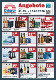 Orterer Getränkemarkt Prospekt Seite 1