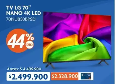Catálogo Alkosto Página 1: Lg - tv 70 nano 4k led 70nu850bpsd €2.499.900,00