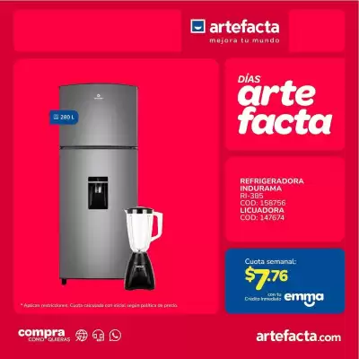 Artefacta (válido hasta 21-09)