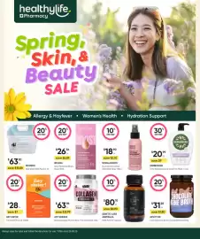Healthylife catalogue Page 1: MooGoo Milk Wash Refill Pouch €63,20, Weleda Glow Perfecting Serum Drops €26,36