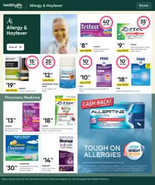 Healthylife catalogue Page 10: Telfast Allergy & Hayfever Relief 60mg 20 Tablets €8,69