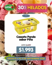 Catálogo Supermercado Único Página 1: Mega - postre helado della variedades €4.543,00, Panda - cassata sabor pina €1.993,00