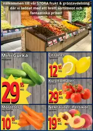 Supergrossen reklamblad vecka 37 Sida 5: Citroner €12,95, Kvisttomater €29,95