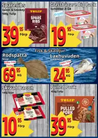 Supergrossen reklamblad vecka 37 Sida 6: Rödspätta €69,95, Spareribs €39,95
