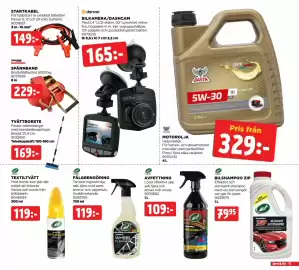 Jem&Fix reklamblad Sida 13: STARTKABEL €149,00, TVÄTTBORSTE €169,00