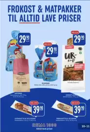 Rema 1000 kundeavis uke 37 Side 10: FRØBAGUETTE M/ OST/SKINKE €39,90, OSTBAGUETTE M/ OST & SKINKE €39,90
