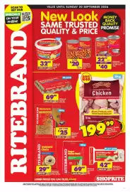 Shoprite catalogue Page 1: Ritebrand Baked Beans in Tomato Sauce €20,00