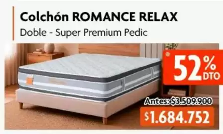 Catálogo Alkosto Página 6: Relax - colchón romance relax doble - super premium pedic €1.684.752,00