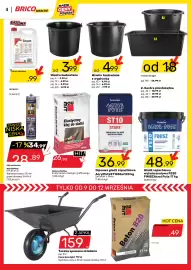 Bricomarche gazetka Strona 4: Elastyczny klej do siatki Baumit €26,99, Gipsowa gładź szpachlowa AcrylPutz ST10 Start €36,99