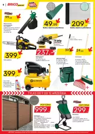 Bricomarche gazetka Strona 7: Pilarka spalinowa €399,00, Siatka rabatowa plastikowa €209,00