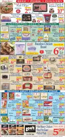Market Basket weekly ad week 37 Page 3: Leidy's hardwood smoked premium bacon €5,99, Prestage Farm Ground Turkey €4,99