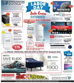 ABC Warehouse weekly ad week 37 Page 1