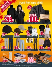 ÖoB annonsblad vecka 37 Sida 2: STRUMPOR €100,00, REGNPONCHO €299,00