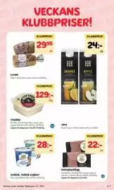 Hemköp reklamblad vecka 37 Sida 3: Kvibille Cheddar €129,00, Levain €29,95