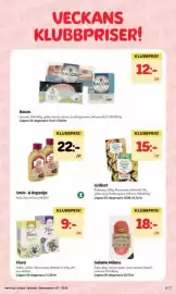 Hemköp reklamblad vecka 37 Sida 5: Flora €9,00, Grillost €15,00
