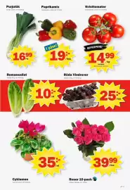 Pekås reklamblad vecka 37 Sida 7: Purjolök €16,99, Röda Vindruvor €25,00