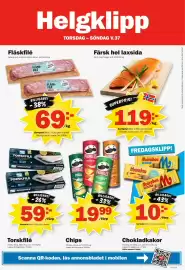 Pekås reklamblad vecka 37 Sida 8: Färsk hel laxsida, Medlemspris, Fläskfilé, Medlemspris