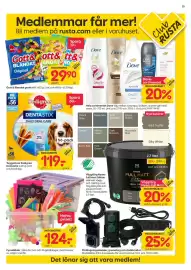 Rusta reklamblad vecka 37 Sida 15: Gott & Blandat godis, Medlemspris, Hela sortimentet Dove €19,00