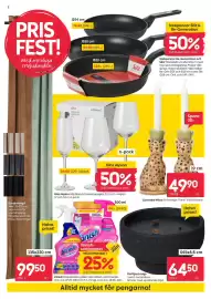 Rusta reklamblad vecka 37 Sida 2: Stekpannor Re-Generation och Silit €149,00, Gardinlängd Vivi €99,50