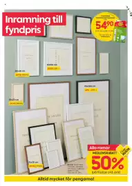 Rusta reklamblad vecka 37 Sida 4: Alla ramar, Medlemspris €10,00, Command tavelmonteringsstrips €64,00