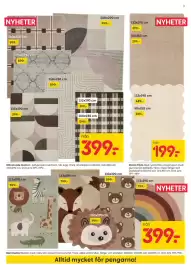 Rusta reklamblad vecka 37 Sida 7: Mönstrade mattor €399,00, Matta Tilda €199,00