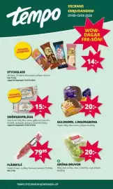 Tempo reklamblad vecka 37 Sida 1: Smörgåspalägg €15,00, Fläskfile €79,95
