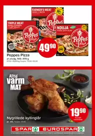 Eurospar kundeavis uke 37 Side 9: Nygrillede kyllinglår €19,90, Peppes Pizza €49,90