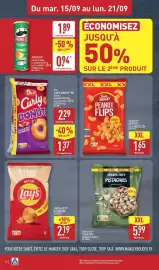 Catalogue ALDI semaine 38 page 18: Sun Snacks Peanut Flips €1,65, TRADER JOE'S PISTACHIOS €5,99