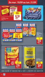 Catalogue ALDI semaine 38 page 20: Mousline Purée Mousline €2,36, LES LÉGENDAIRES PAËLLA ROYALE €3,69