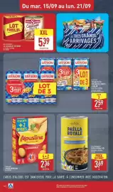 Catalogue ALDI semaine 38 page 20: Mousline Purée Mousline €2,36, LES LÉGENDAIRES PAËLLA ROYALE €3,69