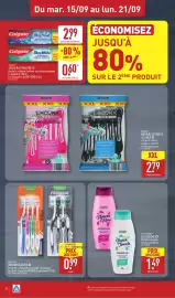 Catalogue ALDI semaine 38 page 24: Colgate Dentifrice Maxfresh €0,60, DENTITEX BROSSES À DENTS €0,99