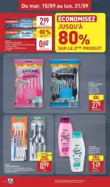 Catalogue ALDI semaine 38 page 24: Colgate Dentifrice Maxfresh €0,60, DENTITEX BROSSES À DENTS €0,99