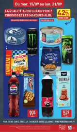 Catalogue ALDI semaine 38 page 25: Monster Energy €9,36, Golden Power Energy Drink €5,37