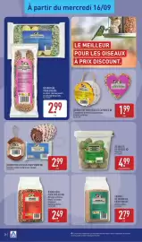 Catalogue ALDI semaine 38 page 28: BAPINS Nourriture oiseaux à suspendre €2,99, KEISENKNÖDEL Boules de graisse €4,99