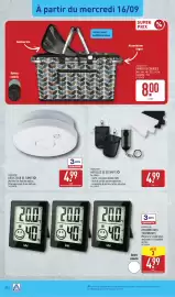 Catalogue ALDI semaine 38 page 30: LIVE IN STYLE PANIER DE COURSES €8,00, WORKZONE DÉTECTEUR DE FUMÉE €4,99