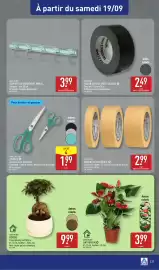 Catalogue ALDI semaine 38 page 39: GARDENLINE ANTHURIUM €3,99, HOME CREATION CISEAUX €1,99
