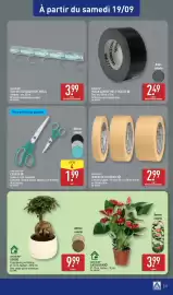 Catalogue ALDI semaine 38 page 39: GARDENLINE ANTHURIUM €3,99, HOME CREATION CISEAUX €1,99
