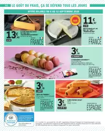 Catalogue E.Leclerc page 14: RENARD GILLARD Brie de Meaux €11,97, MINI FRIPONS CACAO €3,50
