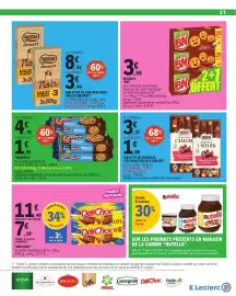 Catalogue E.Leclerc page 21: Nestlé TABLETTE DE CHOCOLAT €1,08, Mini BN Biscuits €3,69